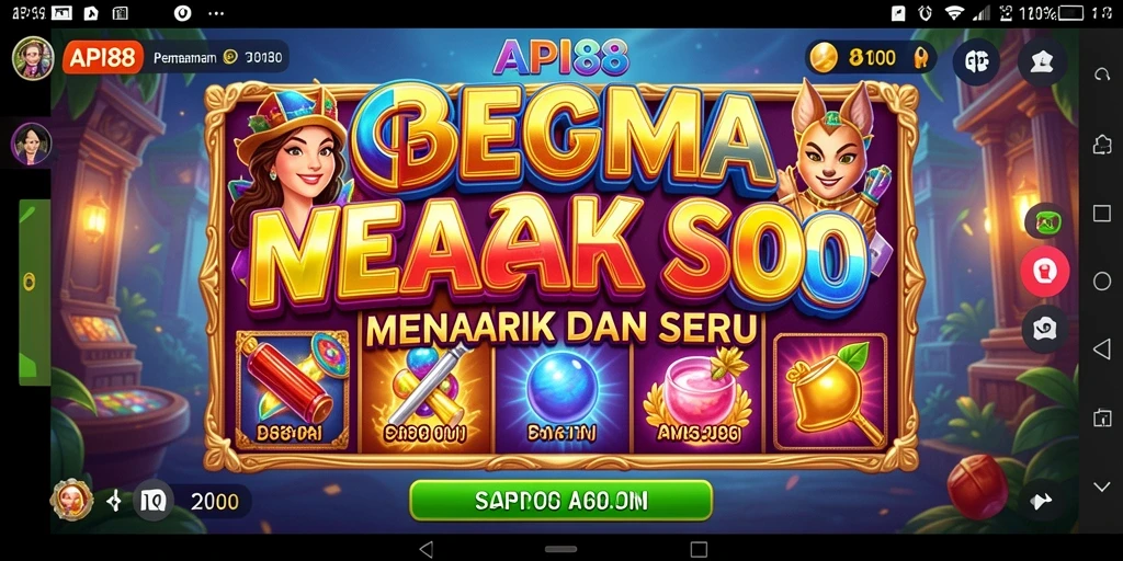 Screenshot gameplay API88 menunjukkan keseruan bermain Slot dengan grafis yang menarik.