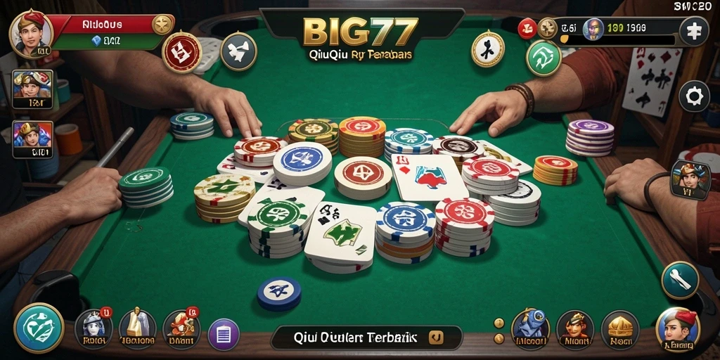 Tampilan gameplay QiuQiu yang seru dan menarik di BIG77.