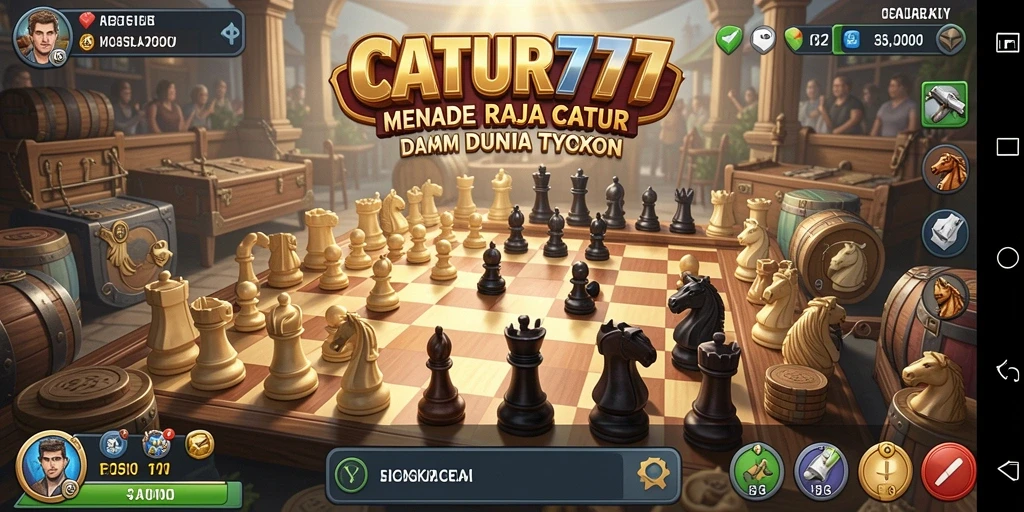 Tampilan gameplay CATUR777 yang menarik dan strategis.