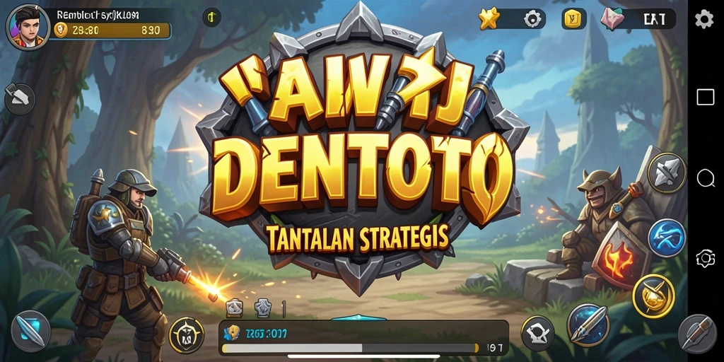 Tangkapan layar gameplay DENTOTO menunjukkan strategi dan pertempuran yang menegangkan.