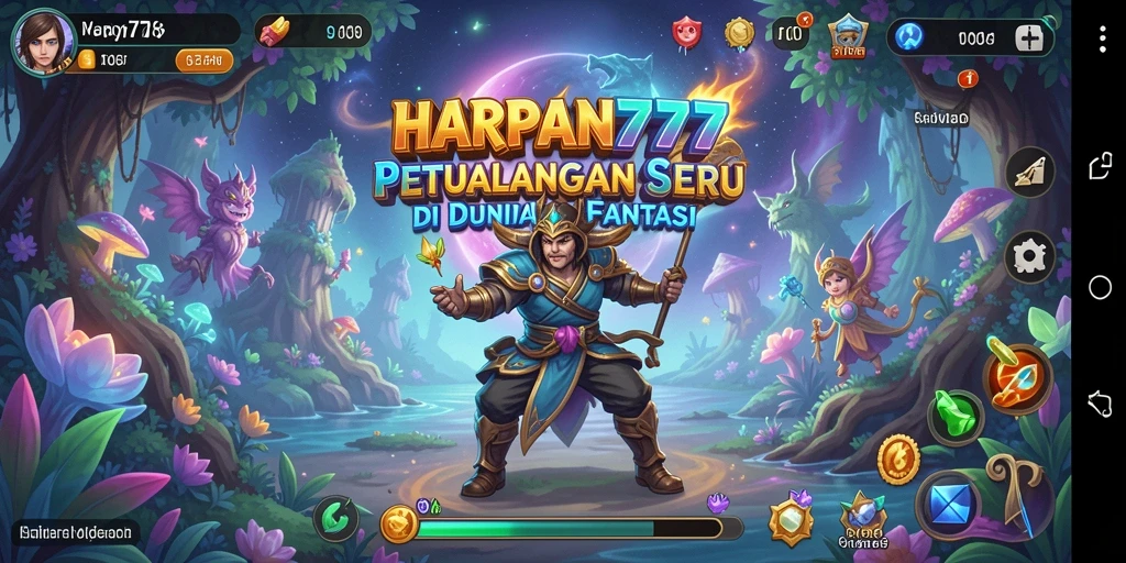 Tampilan gameplay menarik dari HARAPAN777 di dunia petualangan.