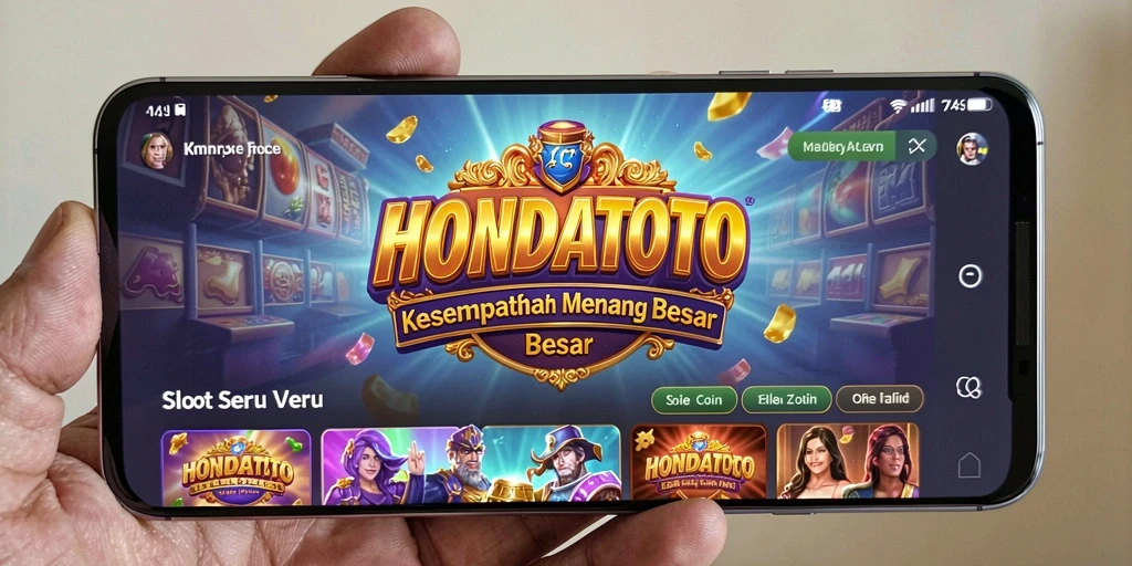 Tampilan gameplay HONDATOTO yang menarik dengan berbagai simbol slot.