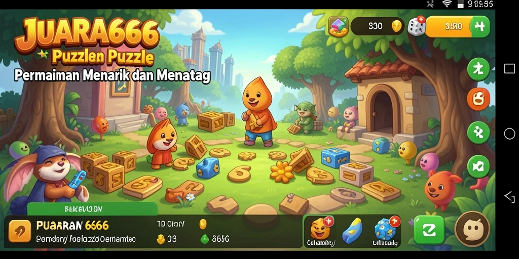 Tampilan gameplay JUARA666 dengan sistem Puzzle yang menarik.