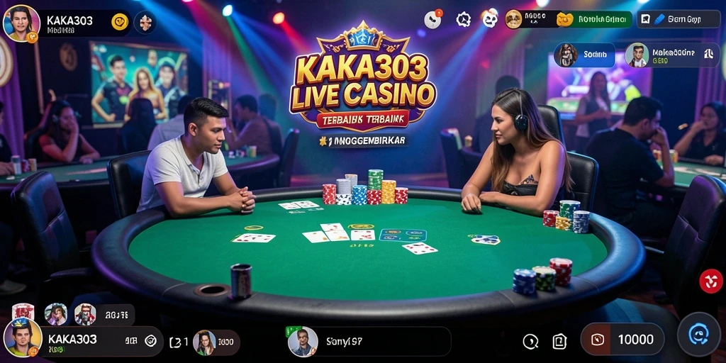 Tampilan menarik gameplay KAKA303 dengan dealer langsung.