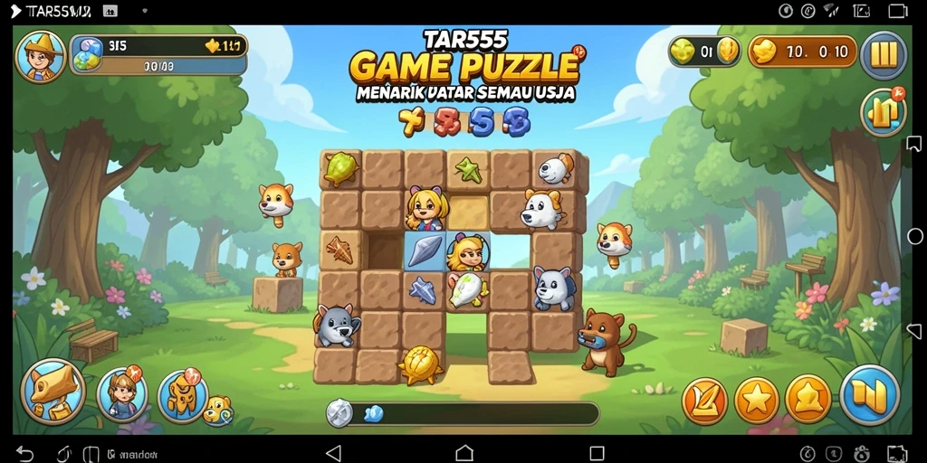Gameplay seru TAR555 dengan berbagai puzzle menantang.