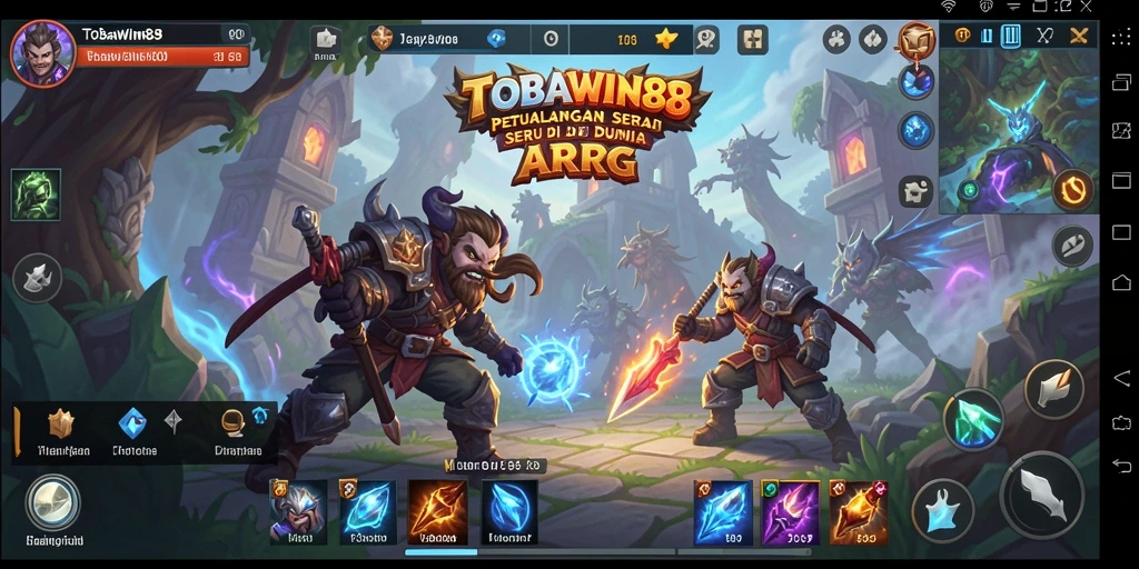 Tangkapan layar gameplay TOBAWIN88 yang menunjukkan aksi pertempuran seru.